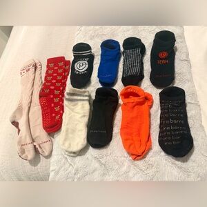 Pure Barre 10 pack Colorful Tavi Grip Socks M/L